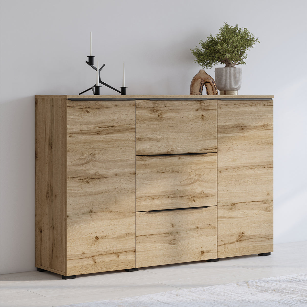 Buffet 2 portes 3 tiroirs Jacob Bois - vue 3