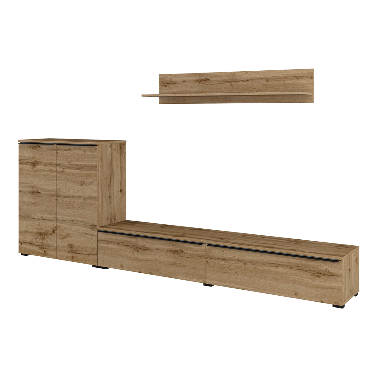 Mur TV 260 cm Jacob Bois