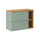 Meuble sous-vasque 80cm 2 tiroirs 2 niches Jade Vert et Bois