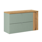 Meuble sous-vasque 100cm Jade Vert et Bois