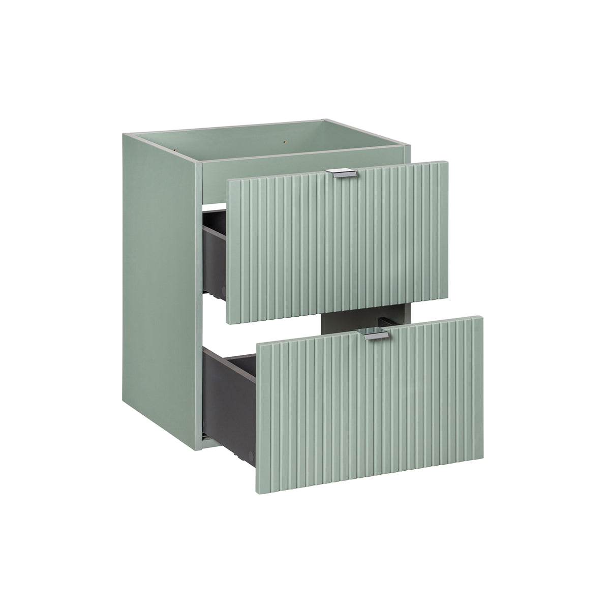 Meuble sous-vasque 50cm 2 tiroirs Jade Vert - vue 2