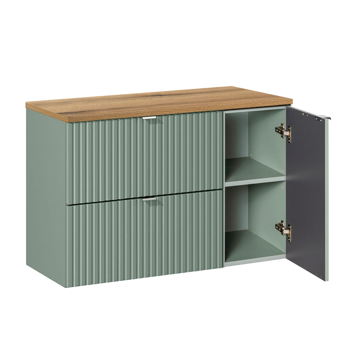 Meuble sous-vasque 90cm Jade Vert - vue 2