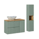 Ensemble meuble simple vasque 90cm et colonne Jade Vert