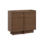Buffet 2 portes Japandi Bois foncé
