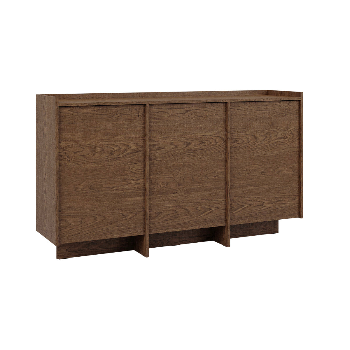 Buffet 3 portes Japandi Bois foncé