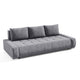 Canapé convertible 3 places avec coffre Jonas Gris foncé