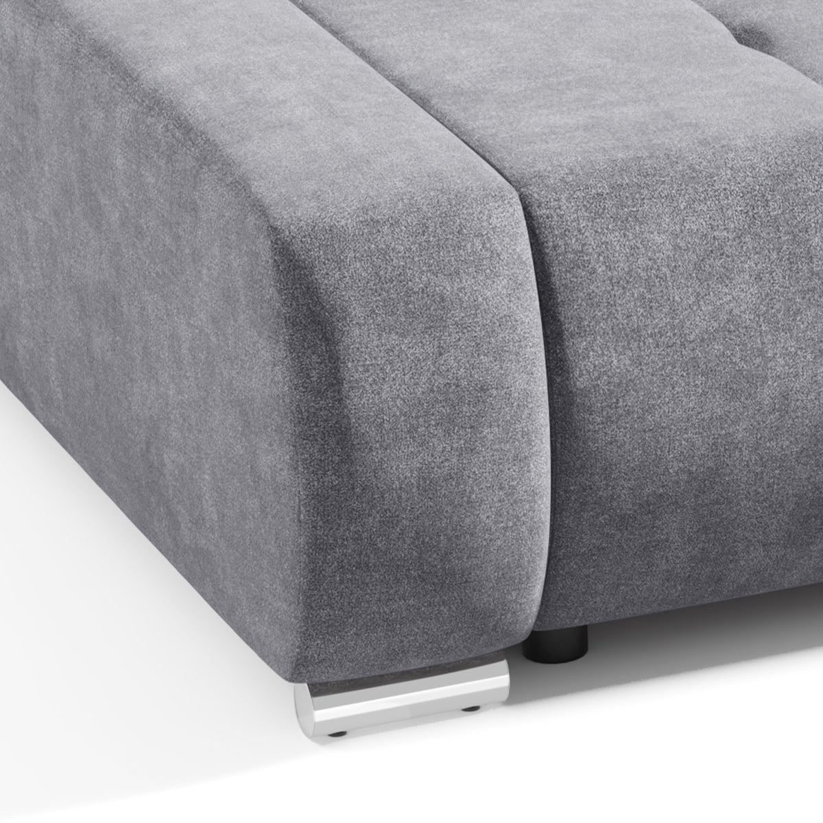 Canapé convertible 3 places avec coffre Jonas Gris foncé - vue 7