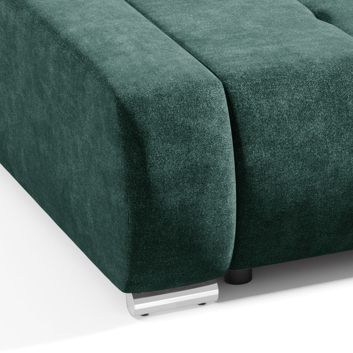 Canapé convertible 3 places avec coffre Jonas Vert foncé - vue 4