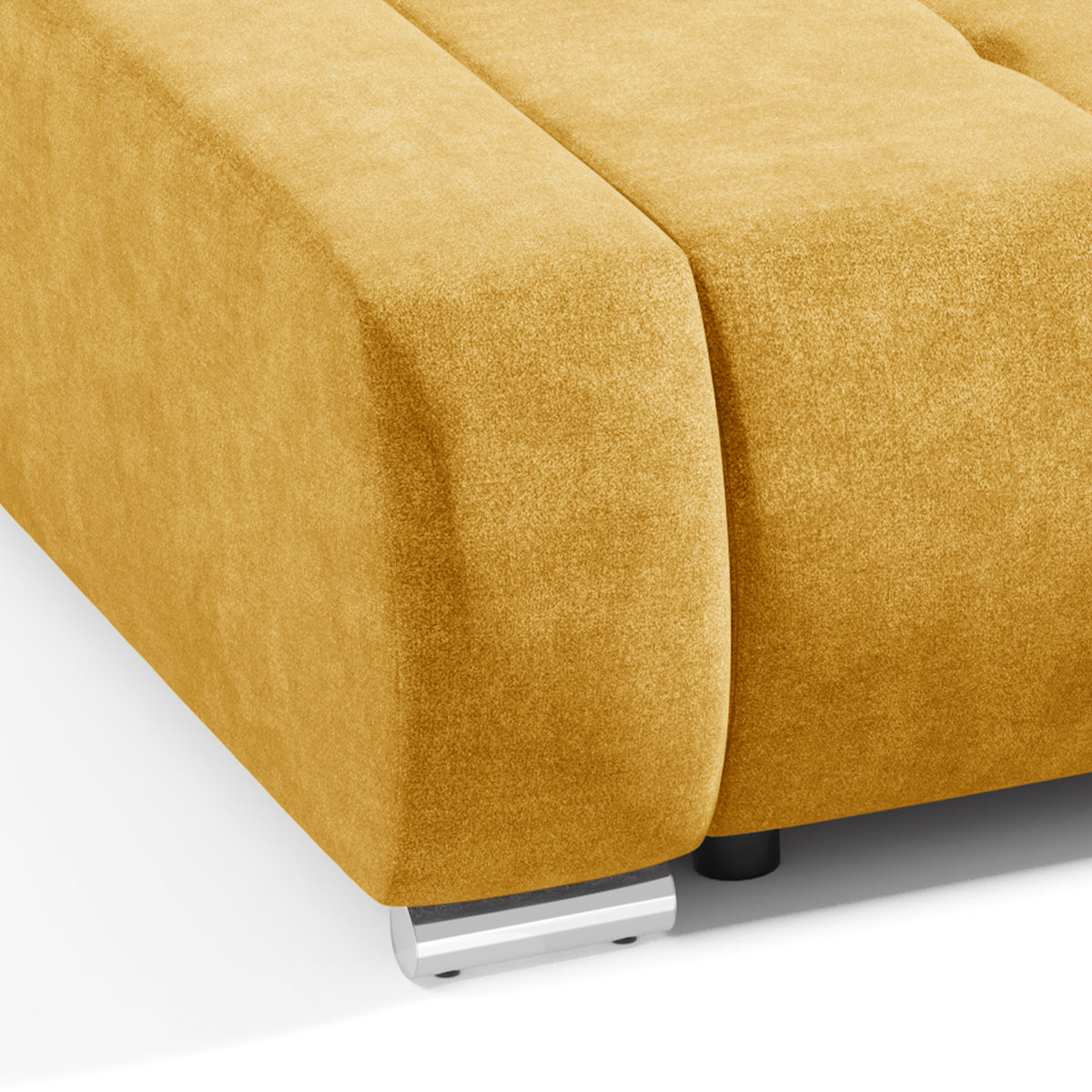 Canapé convertible 3 places avec coffre Jonas Jaune - vue 4