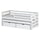 Lit 90x200 sommier lit gigogne et tiroirs inclus Jordan Blanc