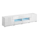 Meuble TV 2 portes 2 tiroirs 208 cm Jules Blanc