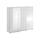 Buffet haut 3 portes 1 tiroir Jules Blanc