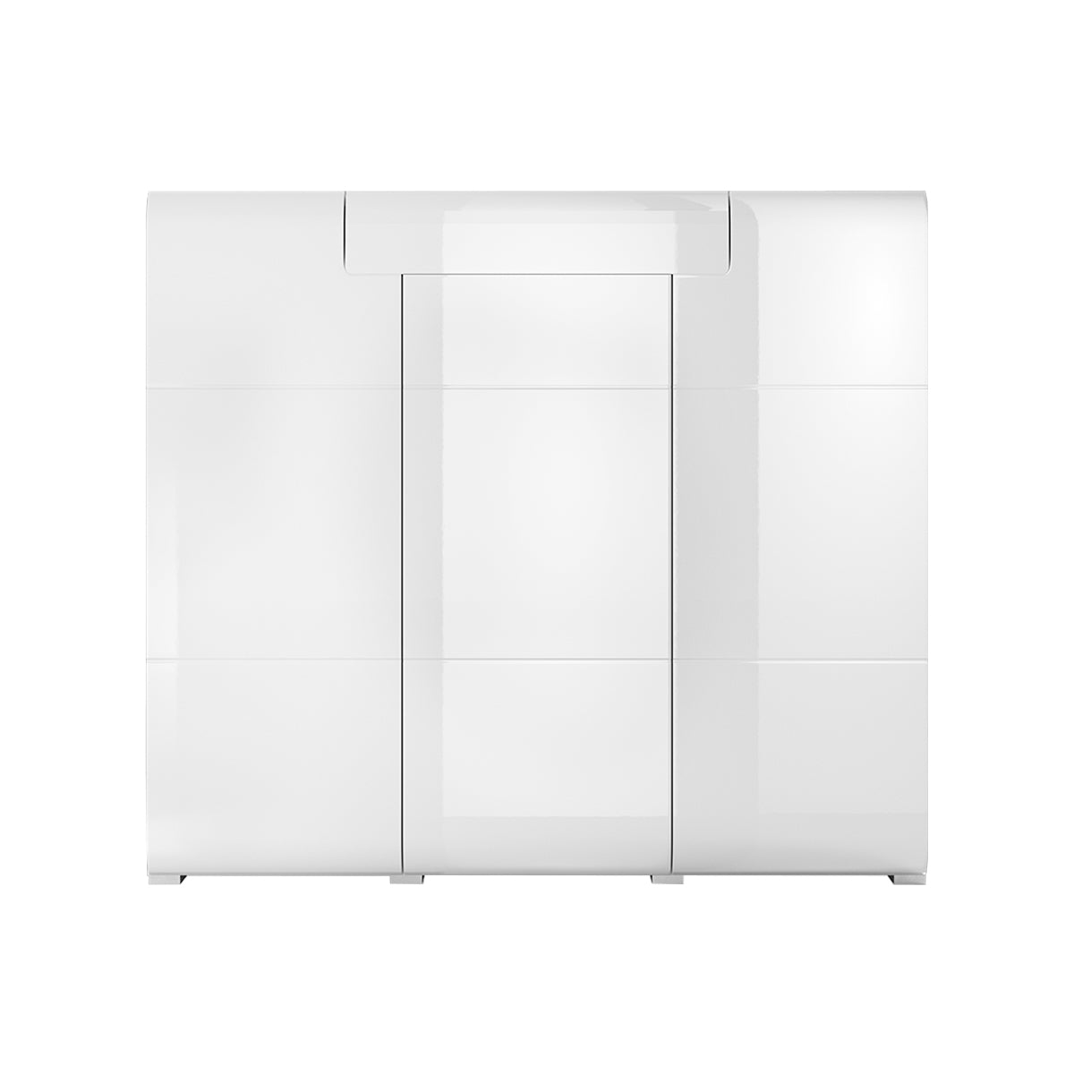 Buffet haut 3 portes 1 tiroir Jules Blanc - vue 2