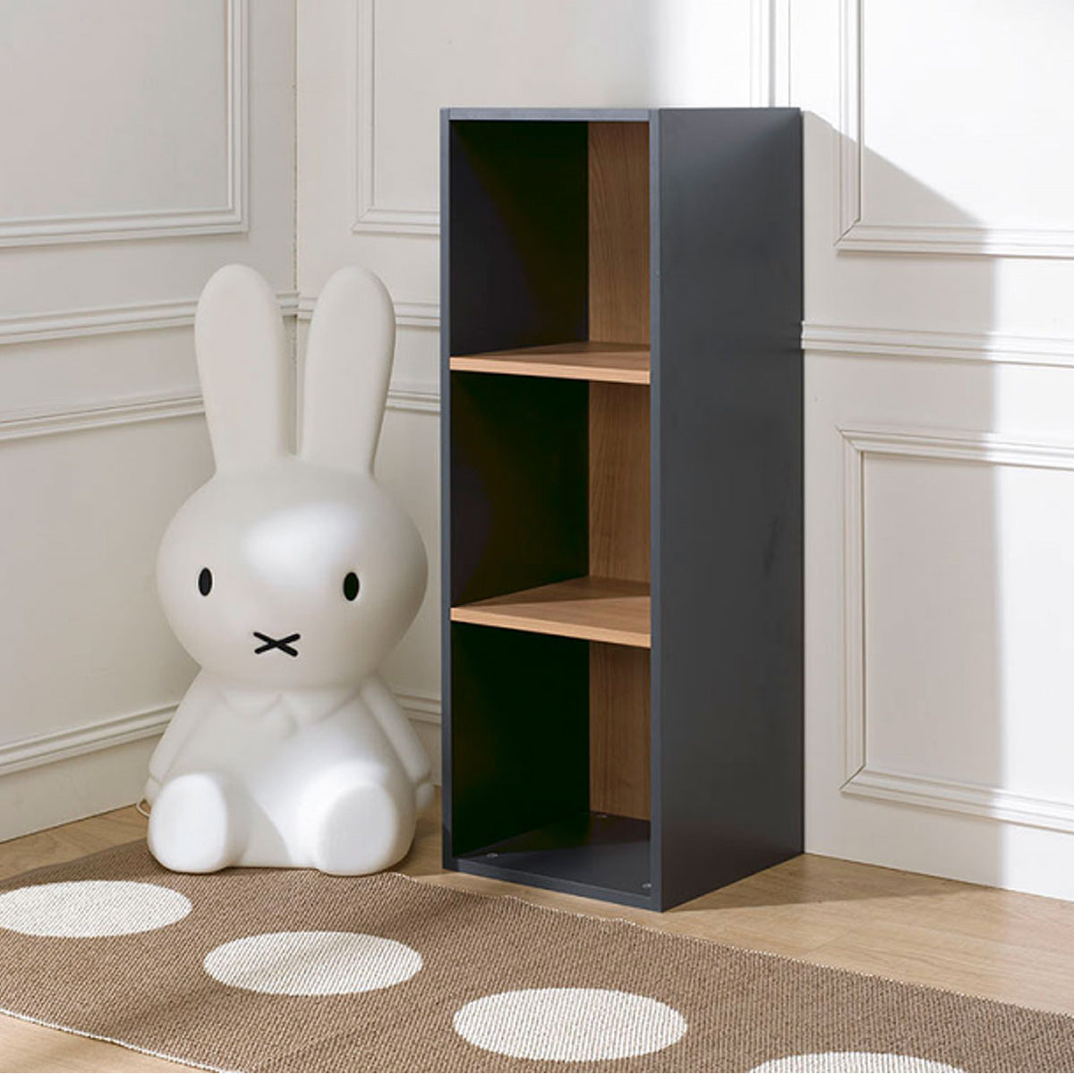 Bibliothèque enfant Junior Provence 3 cases - Gris - vue 3