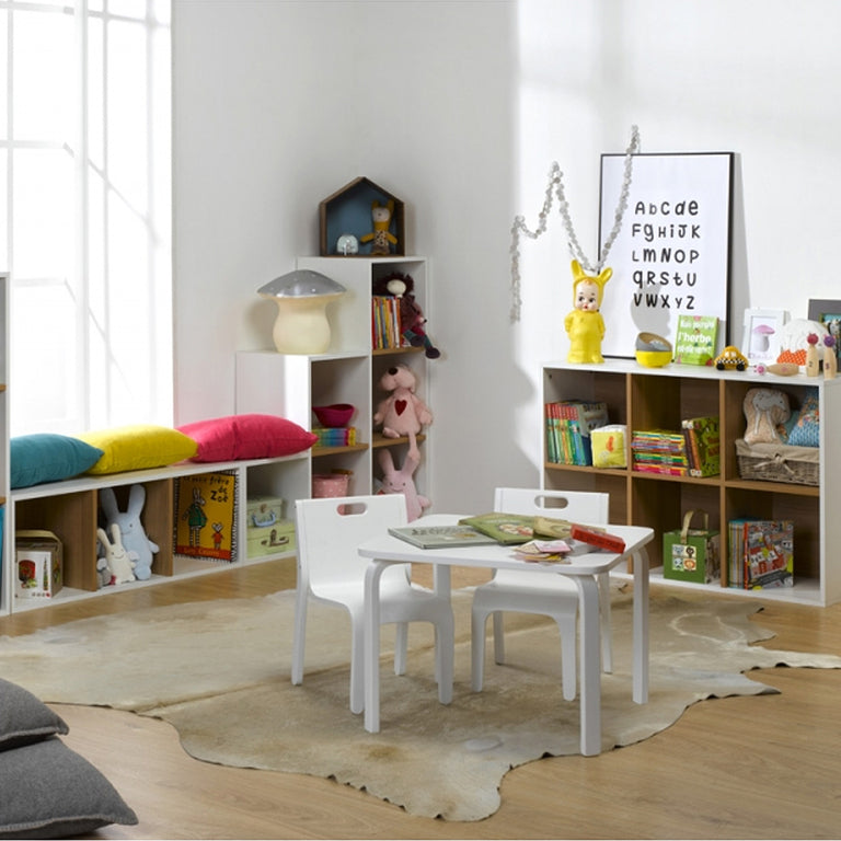 Meuble de rangement Junior Provence 3 cases - Blanc - vue 3
