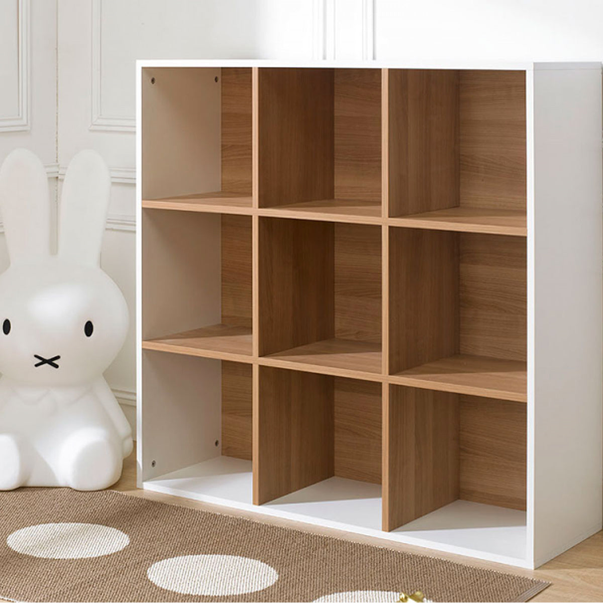 Bibliothèque enfant Junior Provence 9 cases - Blanc - vue 3