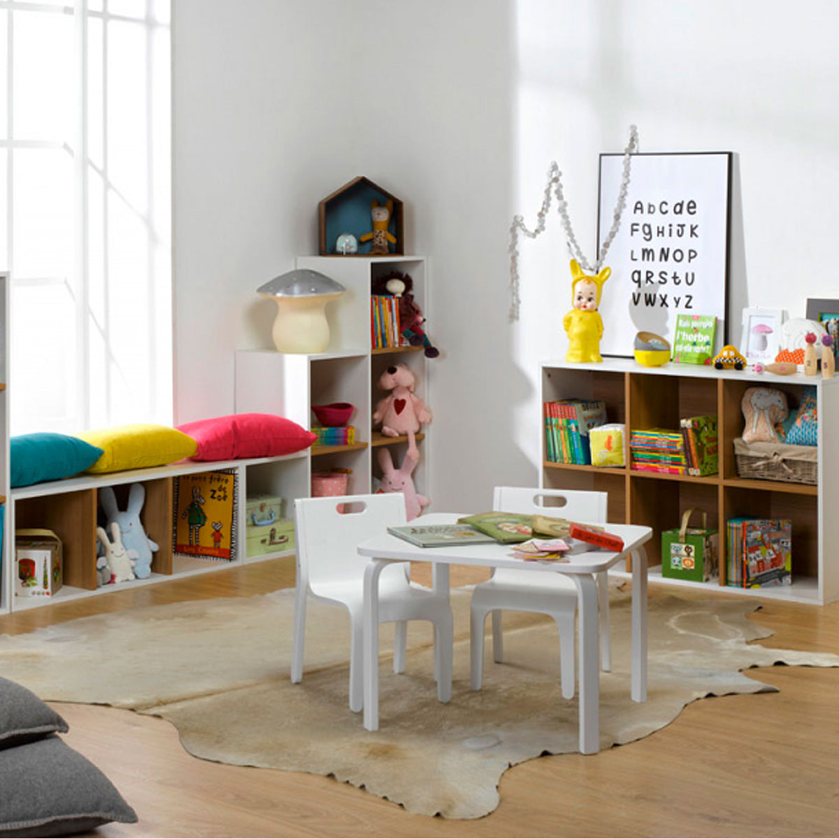 Bibliothèque enfant Junior Provence 9 cases - Blanc - vue 4