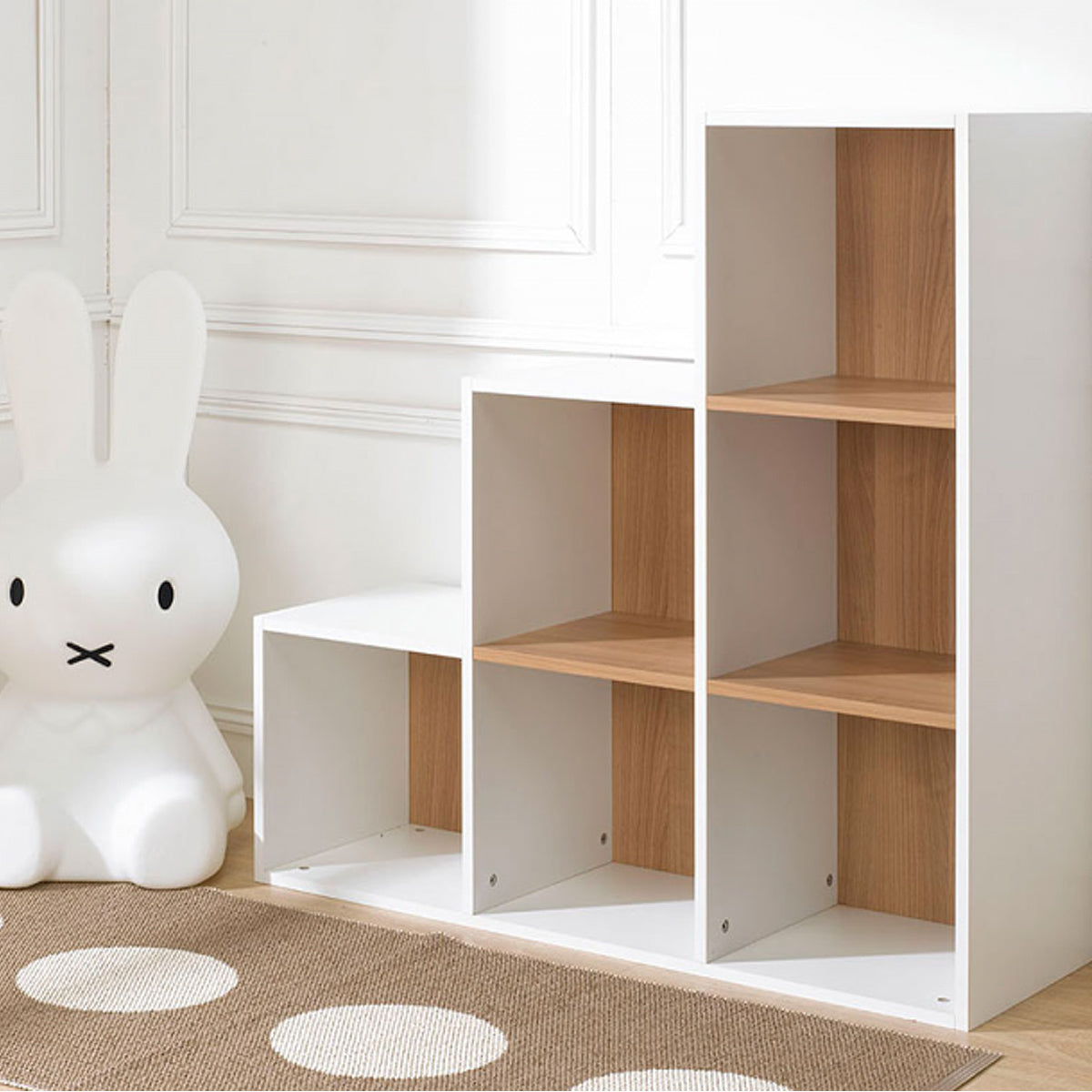 Bibliothèque enfant Junior Provence Escalier - Blanc - vue 3
