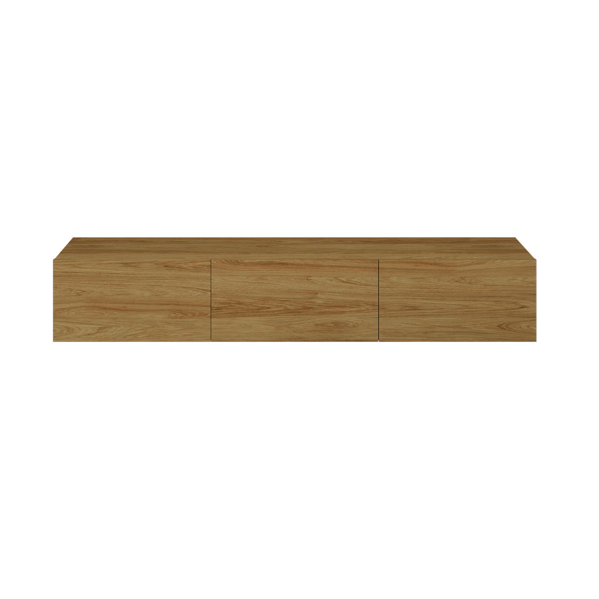 Meuble TV mural 3 portes 160 cm Idao Bois - vue 3