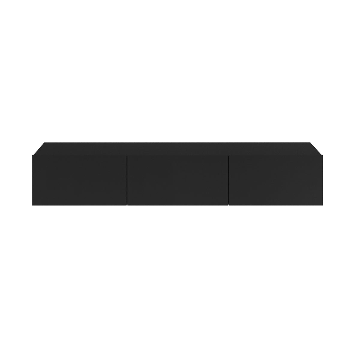 Meuble TV mural 3 portes 160 cm Idao Noir - vue 3