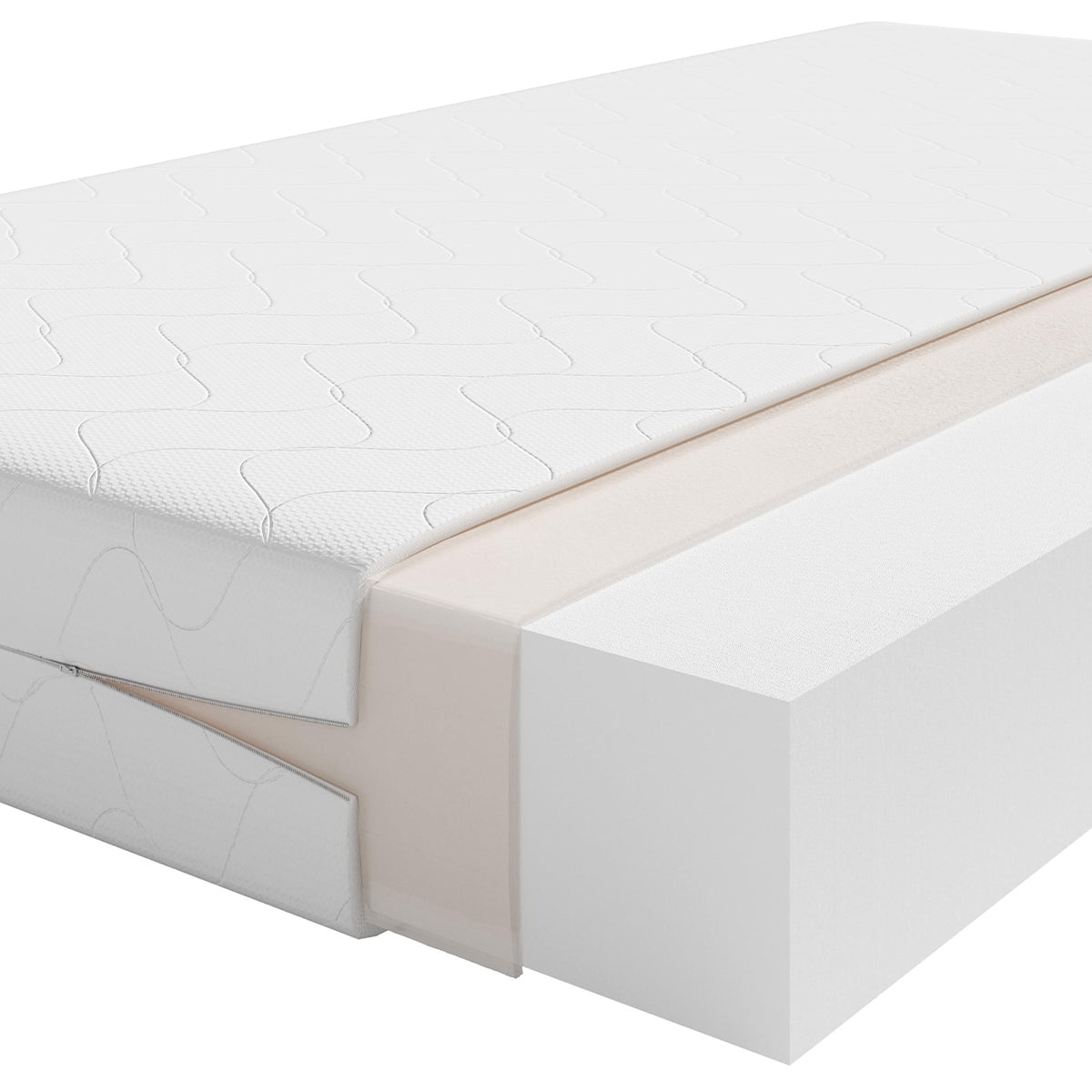 Matelas pour tiroir de lit 90x180 Rossa Blanc - vue 2