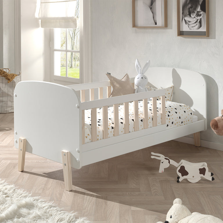 Lit 70x140 sommier inclus Vipack Kiddy Blanc - vue 3