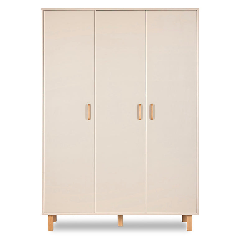 Armoire 3 portes Littlesky by Klups Laura Champagne et Bois - vue 2