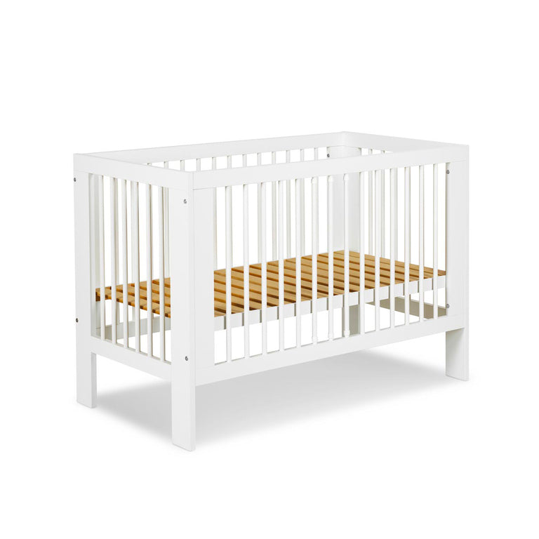 Lit bébé 60x120 et commode 3 tiroirs Littlesky by Klups Olivia Blanc - vue 2