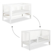 Lit évolutif 70x140 sommier inclus Littlesky by Klups Olivia Blanc