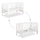 Lit évolutif 70x140 sommier inclus Littlesky by Klups Olivia Blanc