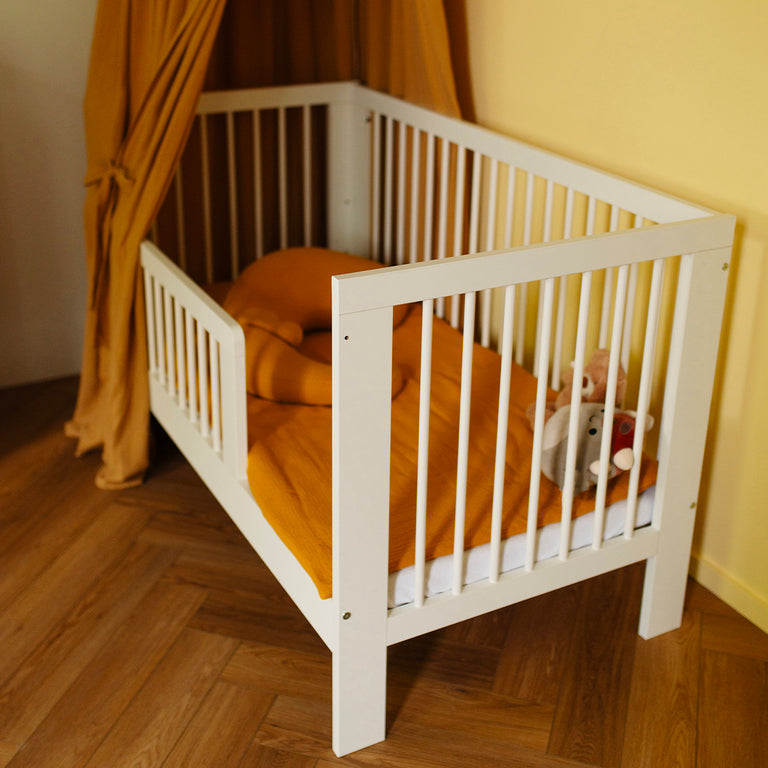 Lit évolutif 70x140 et commode 3 tiroirs Littlesky by Klups Olivia Blanc - vue 4