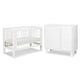 Lit bébé 60x120 et commode 3 tiroirs Littlesky by Klups Olivia Blanc