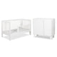Lit évolutif 70x140 et commode 3 tiroirs Littlesky by Klups Olivia Blanc