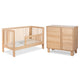 Lit évolutif 70x140 et commode 3 tiroirs Littlesky by Klups Olivia Bois