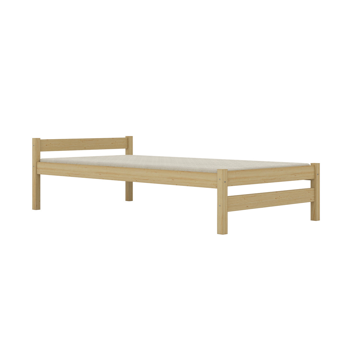 Lit 90x200 sommier et matelas inclus Kocot Kids Axel Bois - vue 2
