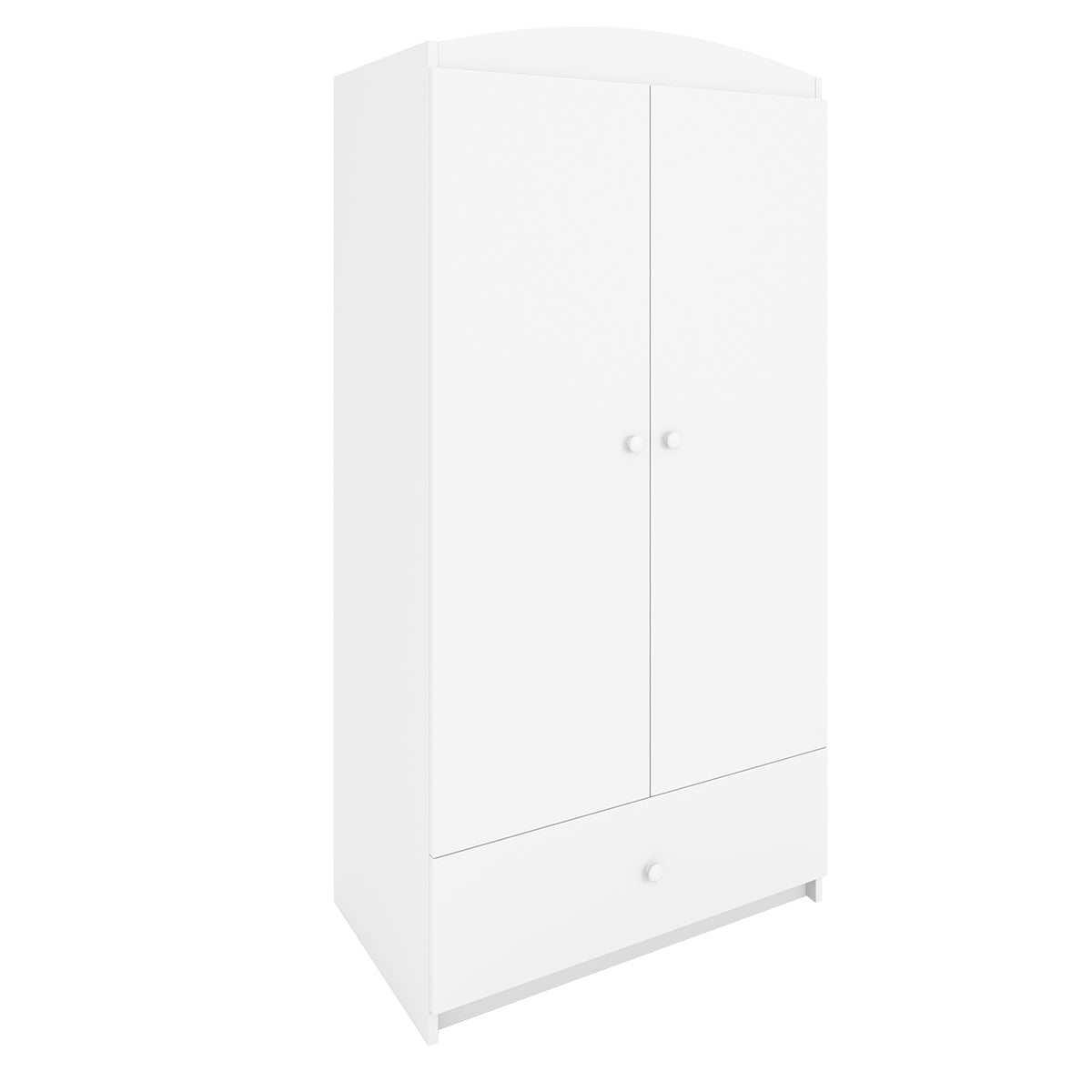 Armoire 2 portes 1 tiroir Kocot Kids Babydream - Blanc - vue 2