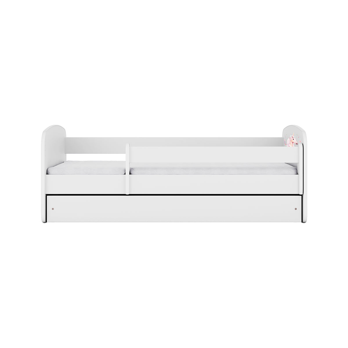 Lit 80x160 sommier et tiroir inclus  Kocot Kids Babydream Licorne - Blanc - vue 3