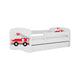 Lit 80x180 sommier et tiroir inclus Kocot Kids Babydream Pompier - Blanc