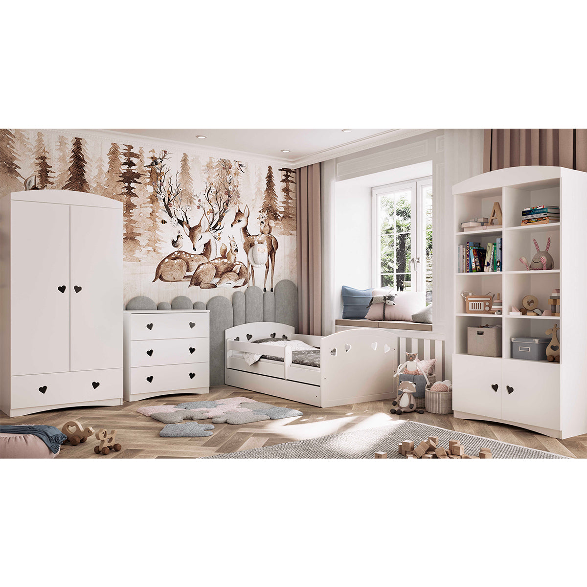 Commode 3 tiroirs Kocot Kids Julia - Blanc - vue 5