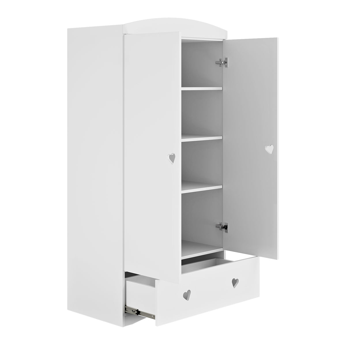 Armoire 2 portes 1 tiroir Kocot Kids Julia - Blanc - vue 2