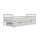 Lit 90x200 sommier et tiroirs inclus David Blanc