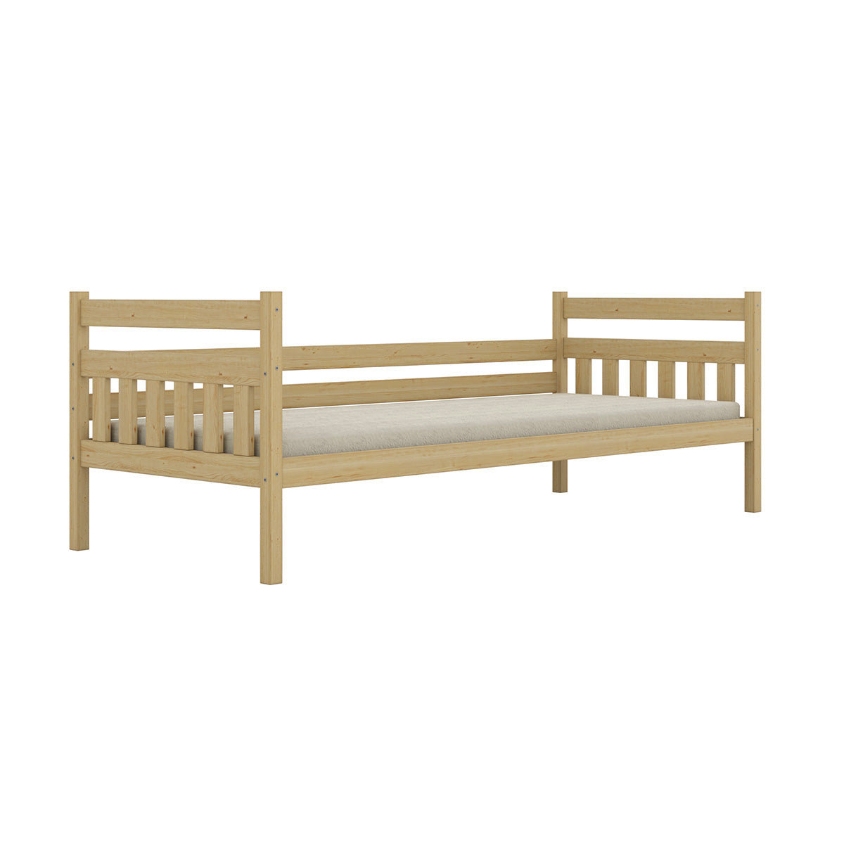 Lit 90x200 sommier et tiroirs inclus David Bois - vue 3