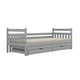 Lit gigogne 90x200 sommiers et tiroirs inclus David Gris