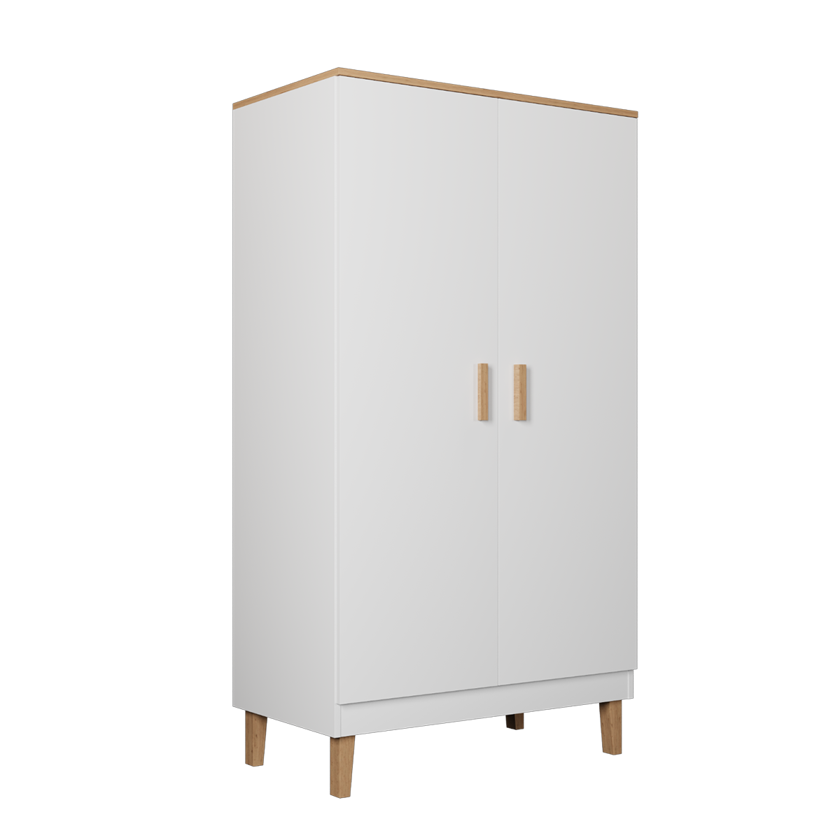 Armoire 2 portes Denver - Blanc