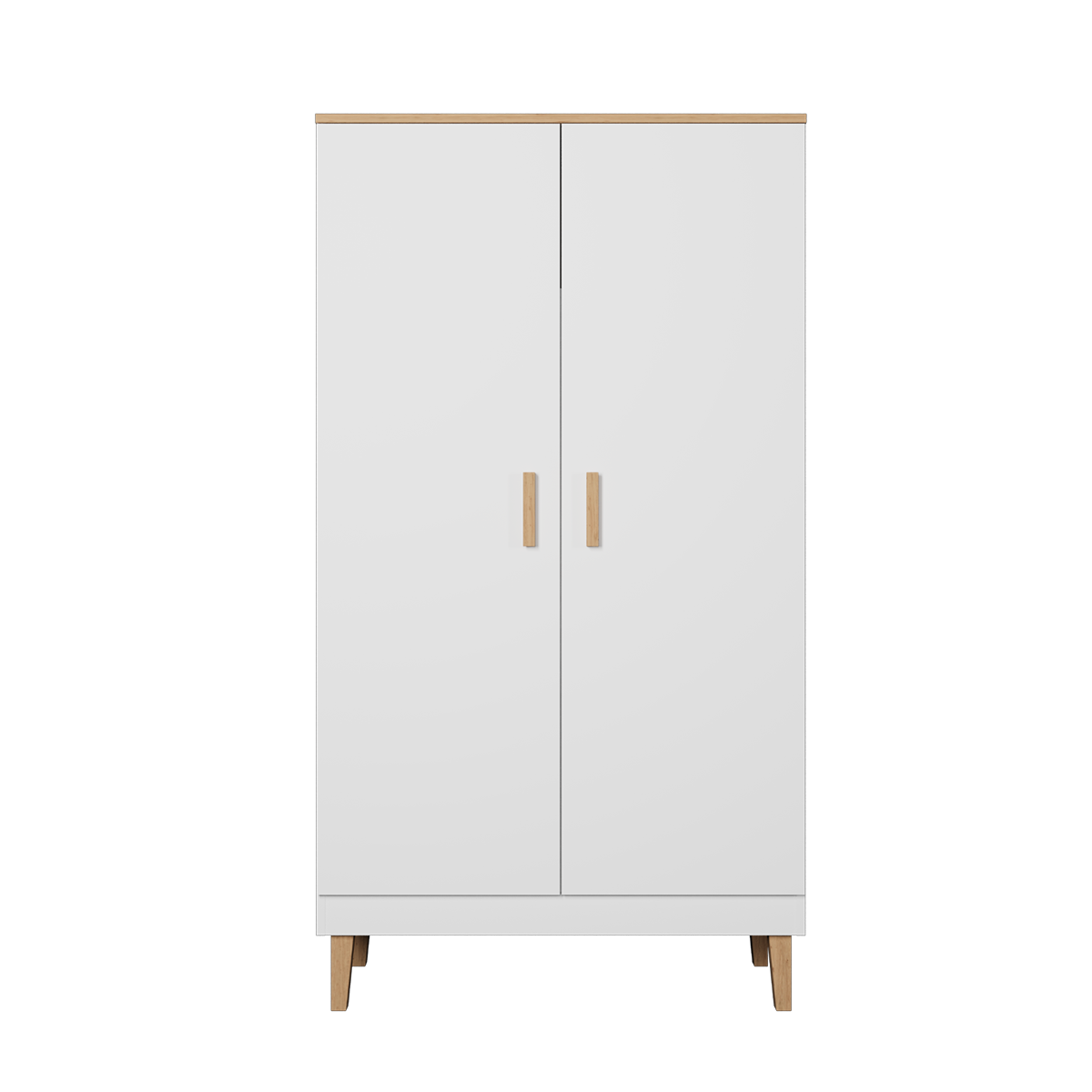 Armoire 2 portes Denver - Blanc - vue 2