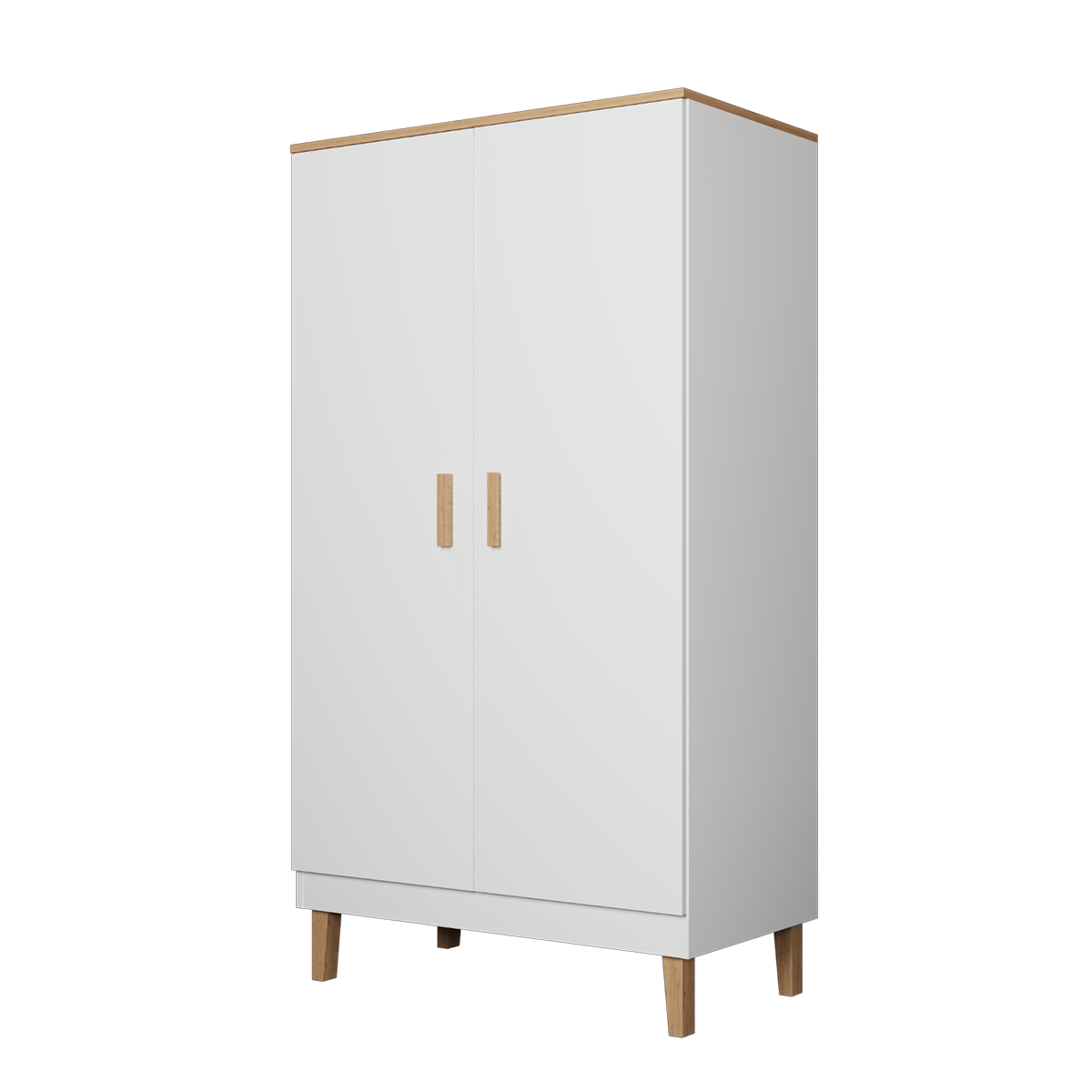 Armoire 2 portes Denver - Blanc - vue 4