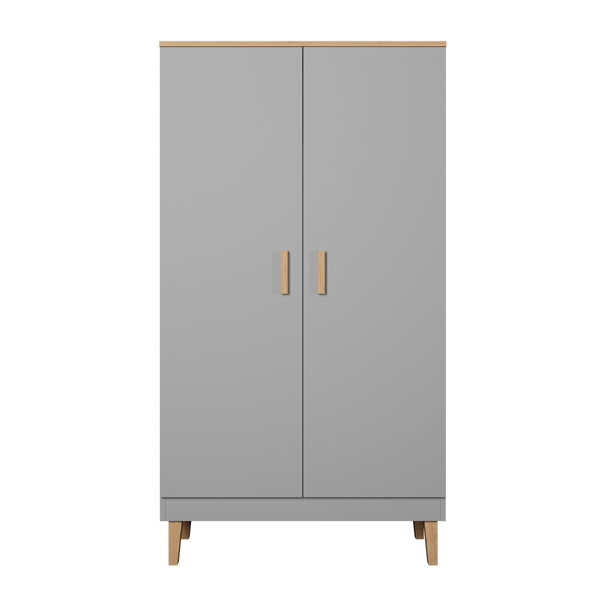 Armoire 2 portes Denver - Gris - vue 2