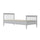 Lit 90x200 sommier inclus Emilia Blanc