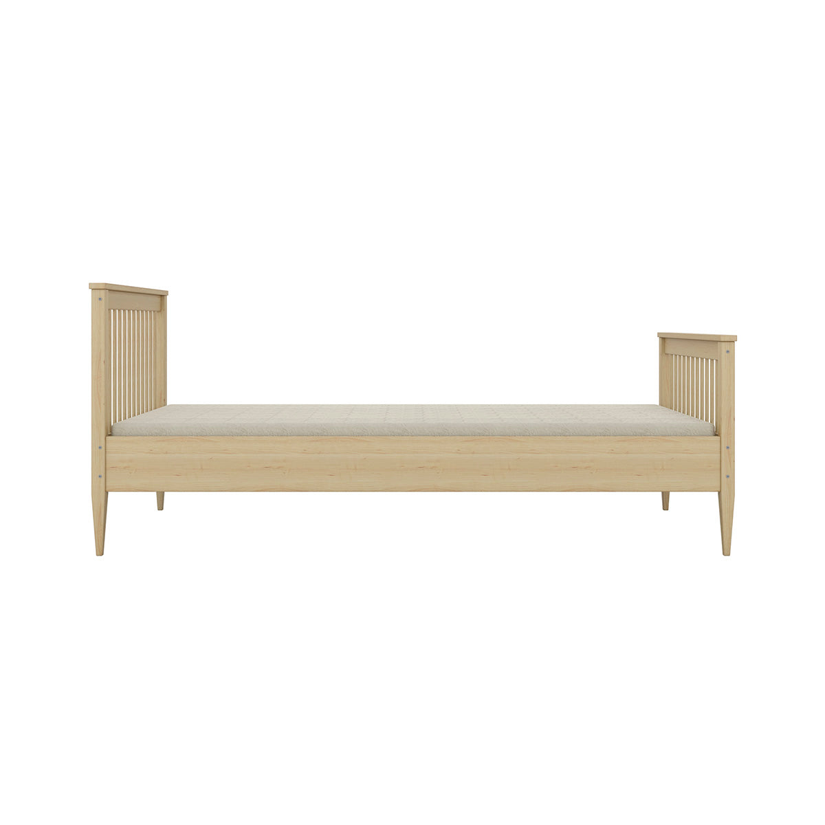 Lit 90x200 sommier inclus Emilia Bois - vue 3
