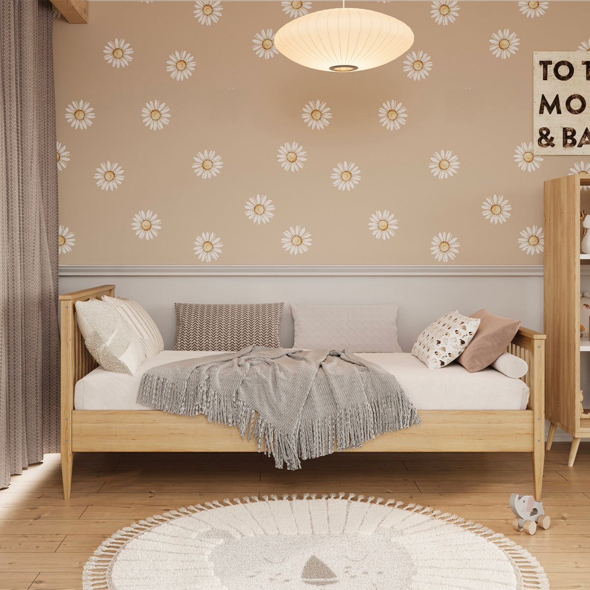 Lit 90x200 sommier inclus Emilia Bois - vue 4